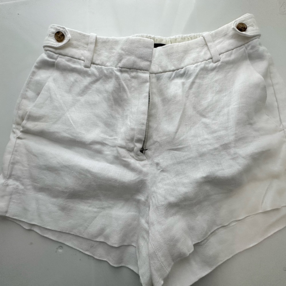 White linen shorts!